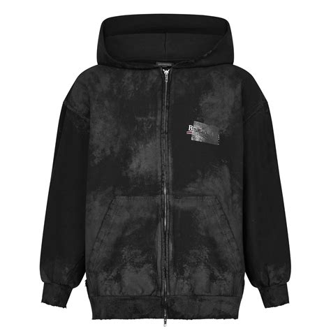 balenciaga distressed hoodie.